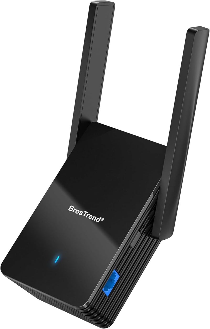 BrosTrend WiFi 6 AX3000 WiFi to Ethernet Adapter with RJ45 Gigabit Port, Dual Band Wireless Bridge for PC, Smart TV, Xbox, PlayStation, Printer, Blu-Ray Player, DVR etc. WiFi to Wired Ethernet Adapter - Image 1